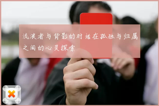 流浪者与背影的对话在孤独与归属之间的心灵探索